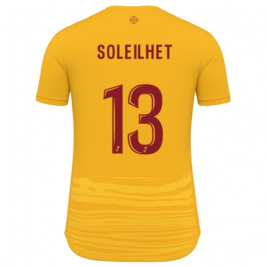 נשים Alicia Soleilhet #13 כתום בורדו הרחק ג'רזי 2025/26 חולצה קצרה