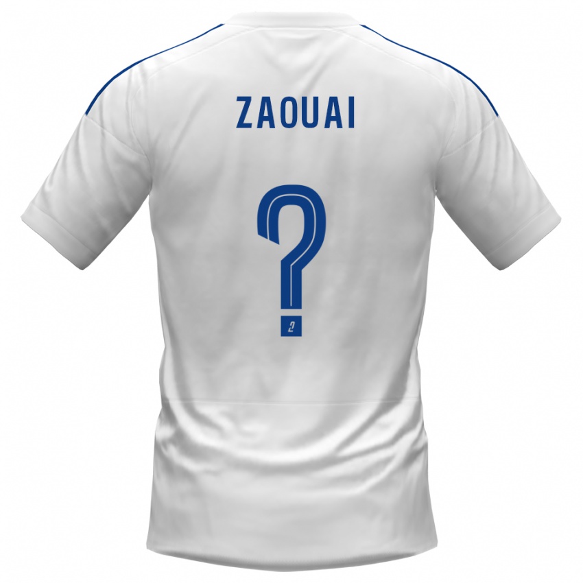 נשים Alexandre Zaouai #0 לבן כחול הרחק ג'רזי 2025/26 חולצה קצרה