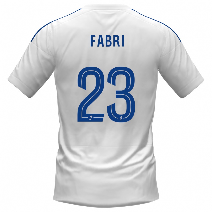 נשים ג׳וליאן פברי #23 לבן כחול הרחק ג'רזי 2025/26 חולצה קצרה