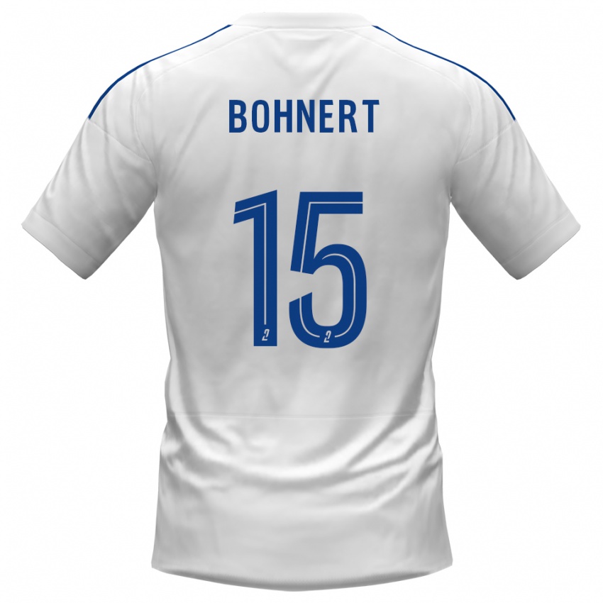 נשים פלוריאן בונרט #15 לבן כחול הרחק ג'רזי 2025/26 חולצה קצרה
