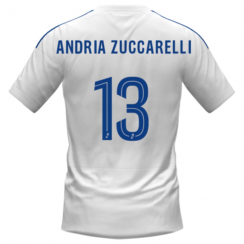 נשים Carlu Andria Zuccarelli #13 לבן כחול הרחק ג'רזי 2025/26 חולצה קצרה