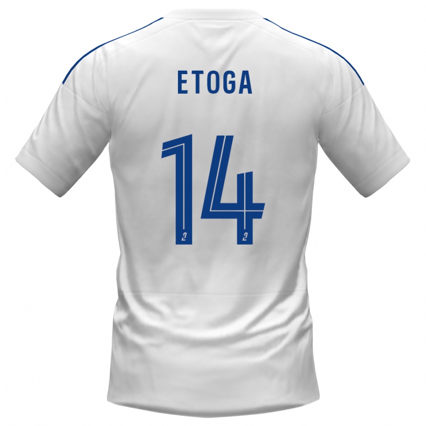 נשים קיריל לואיק אוננה אטוגה #14 לבן כחול הרחק ג'רזי 2025/26 חולצה קצרה