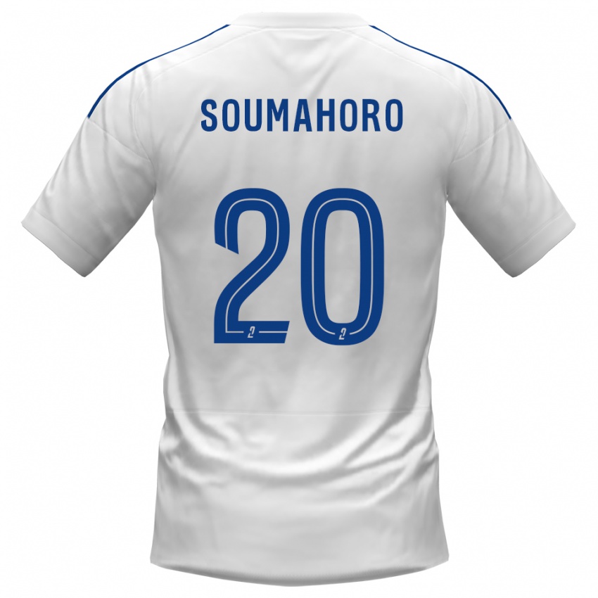 נשים Mamadou Soumahoro #20 לבן כחול הרחק ג'רזי 2025/26 חולצה קצרה