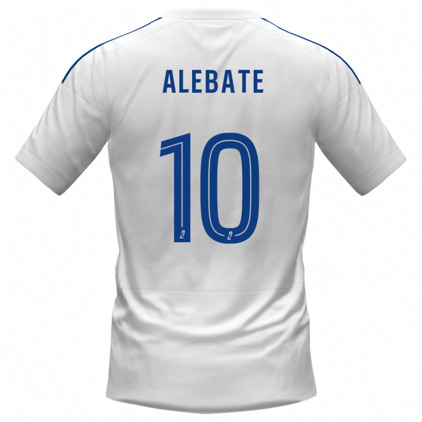 נשים Nolhann Alebate #10 לבן כחול הרחק ג'רזי 2025/26 חולצה קצרה