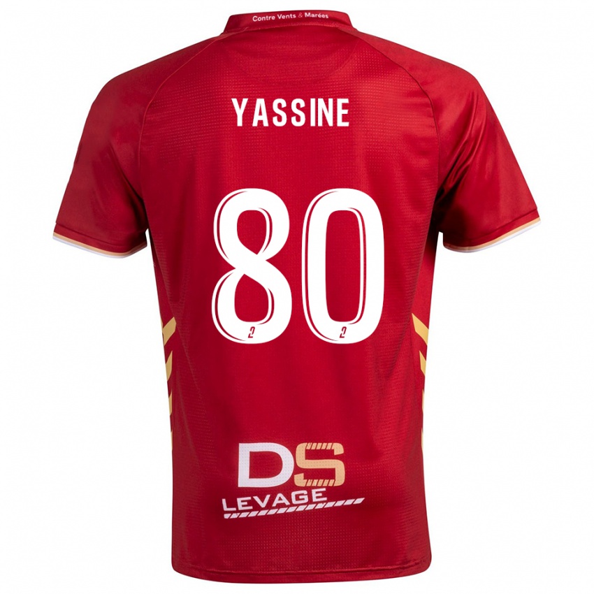 נשים Gessime Yassine #80 בורדו זהב הרחק ג'רזי 2025/26 חולצה קצרה