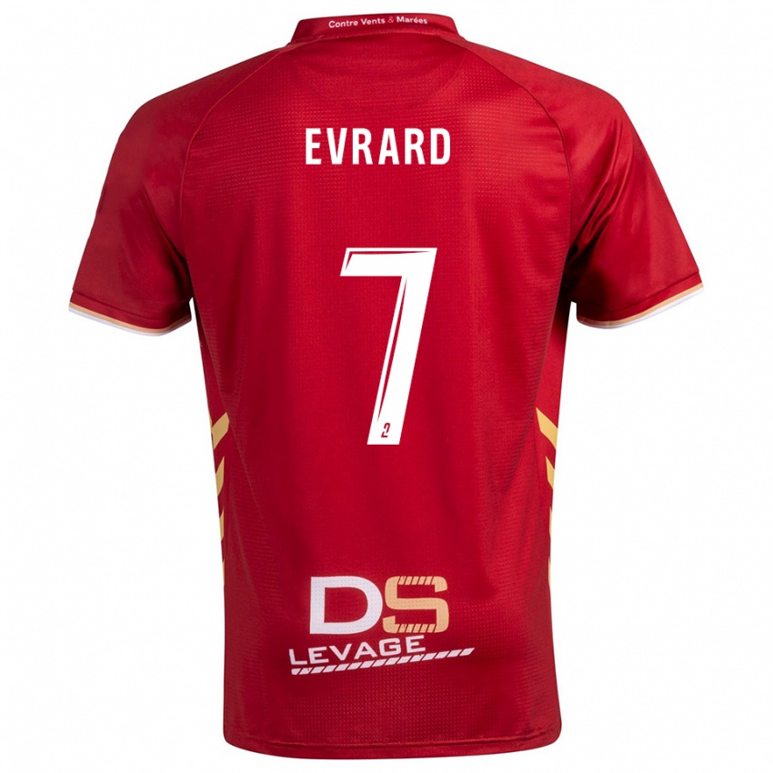 נשים Lukas Evrard #7 בורדו זהב הרחק ג'רזי 2025/26 חולצה קצרה