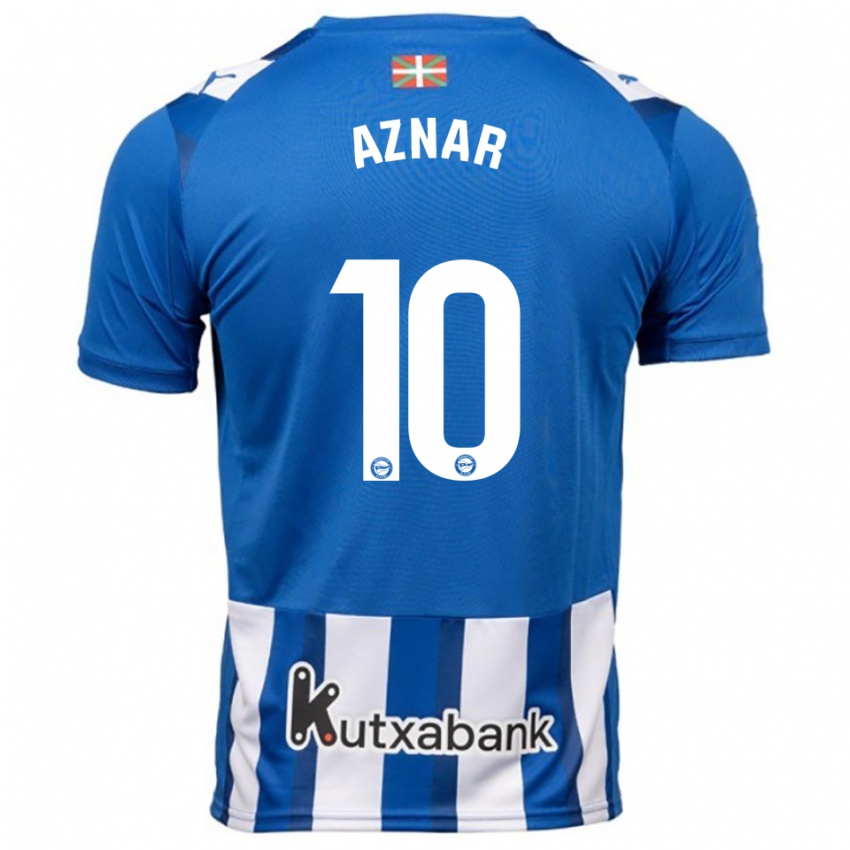 ילדים אלבה אסנאר #10 כחול לבן ג'רזי ביתית 2025/26 חולצה קצרה