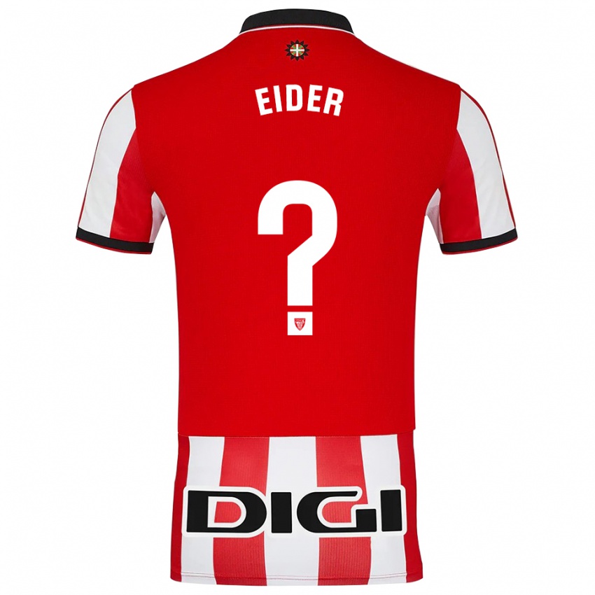 ילדים Eider Arana Mugueta #0 אדום לבן ג'רזי ביתית 2025/26 חולצה קצרה