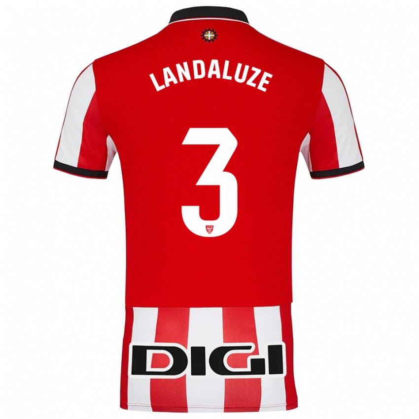 ילדים נאיה לנדלוזה מרקינז #3 אדום לבן ג'רזי ביתית 2025/26 חולצה קצרה