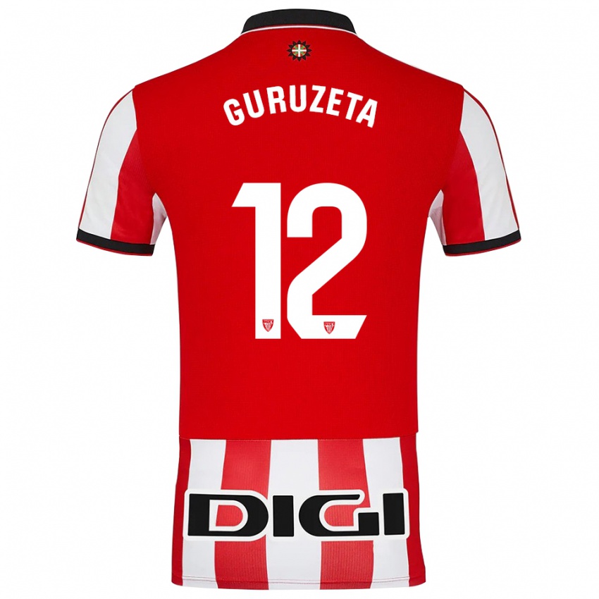 ילדים גורקה גורוזטה #12 אדום לבן ג'רזי ביתית 2025/26 חולצה קצרה