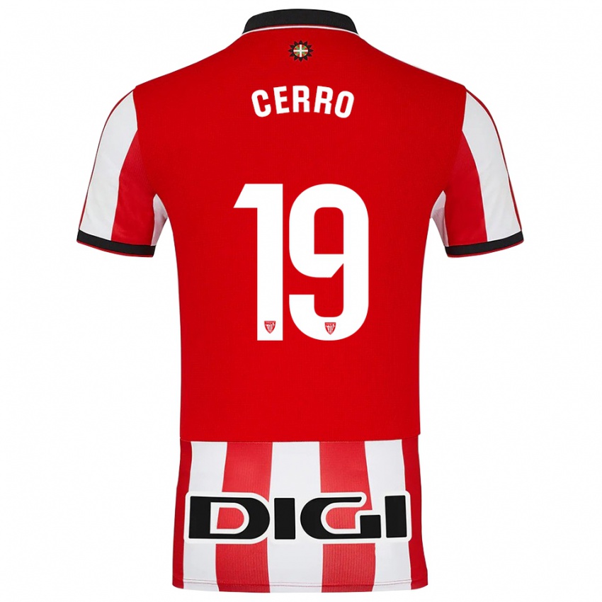 ילדים מריאנה סרו #19 אדום לבן ג'רזי ביתית 2025/26 חולצה קצרה