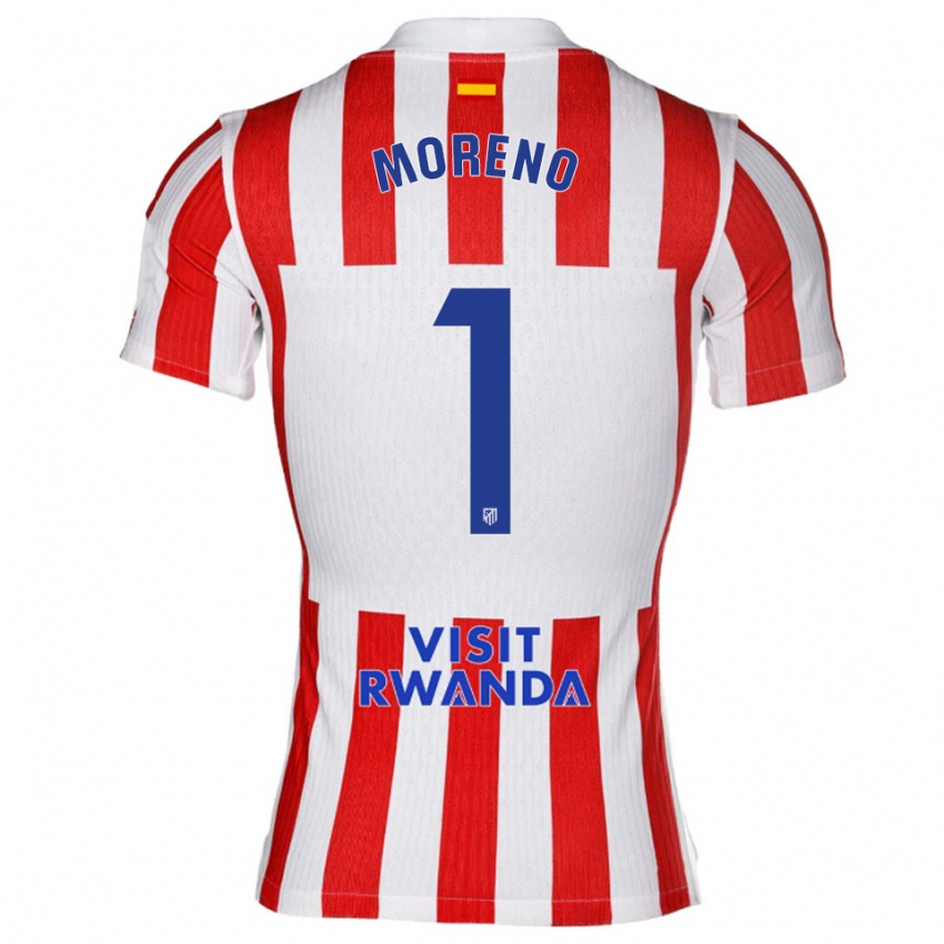 ילדים Álvaro Moreno #1 אדום לבן ג'רזי ביתית 2025/26 חולצה קצרה