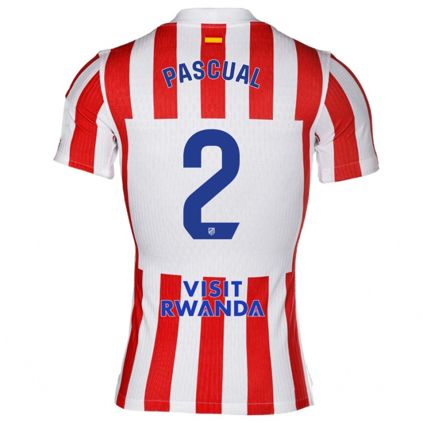 ילדים מרטין פסקואל #2 אדום לבן ג'רזי ביתית 2025/26 חולצה קצרה