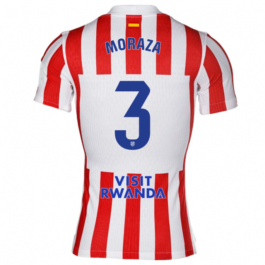 ילדים איינואה ויסנטה #3 אדום לבן ג'רזי ביתית 2025/26 חולצה קצרה