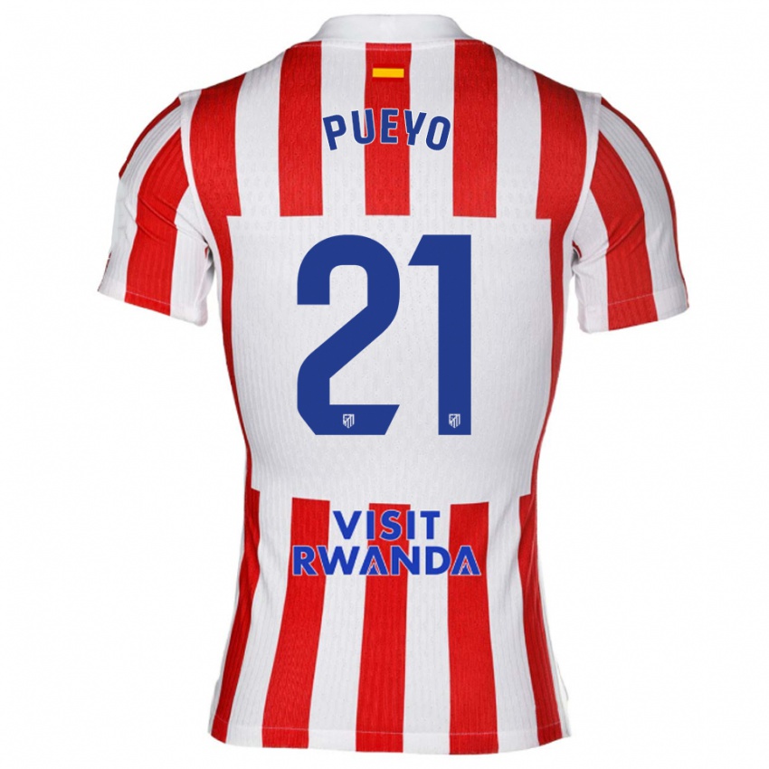 ילדים אלחנדרו מונסרייט פואיו #21 אדום לבן ג'רזי ביתית 2025/26 חולצה קצרה