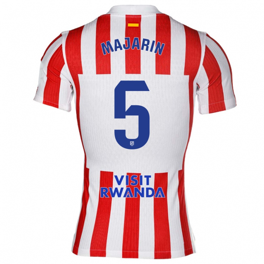 ילדים Sonia Majarín #5 אדום לבן ג'רזי ביתית 2025/26 חולצה קצרה
