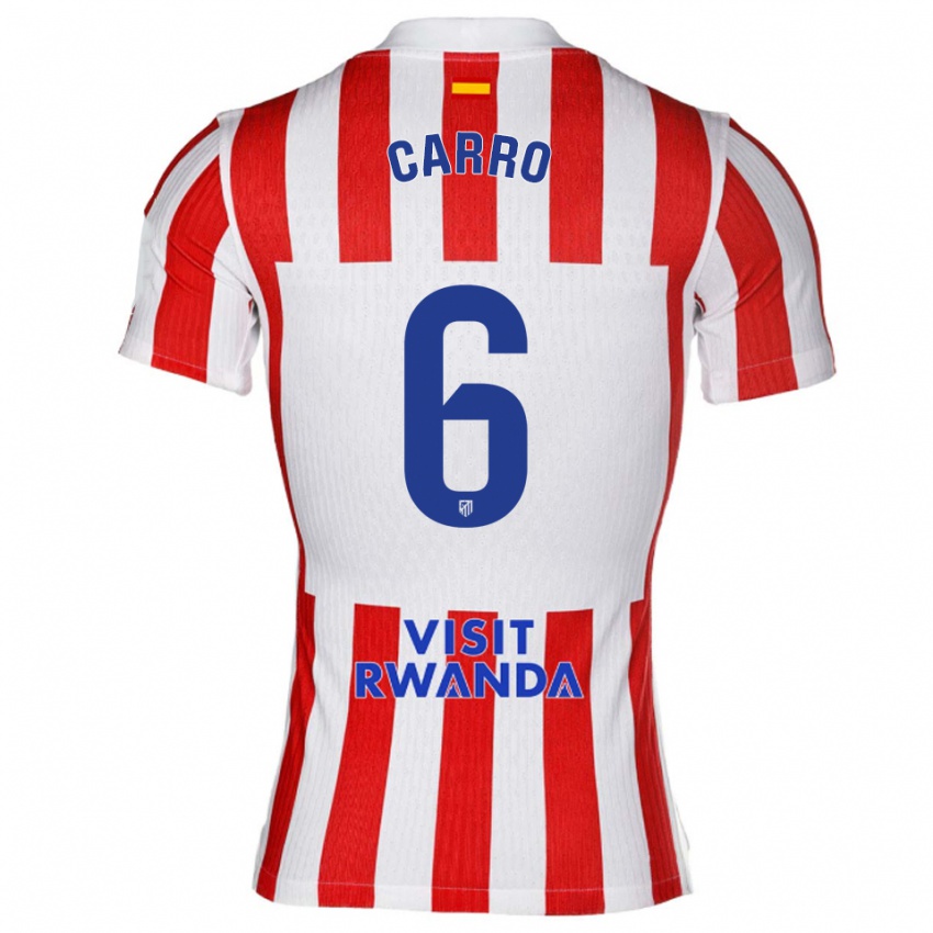 ילדים מיקל קארו פנדיניו #6 אדום לבן ג'רזי ביתית 2025/26 חולצה קצרה