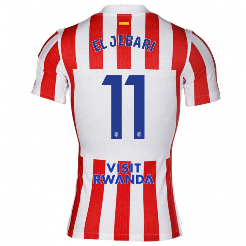 ילדים סלים אל ג'בארי #11 אדום לבן ג'רזי ביתית 2025/26 חולצה קצרה