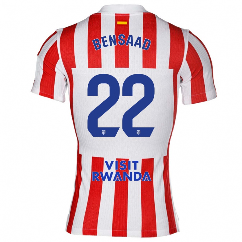 ילדים עדנאן בנסאד #22 אדום לבן ג'רזי ביתית 2025/26 חולצה קצרה