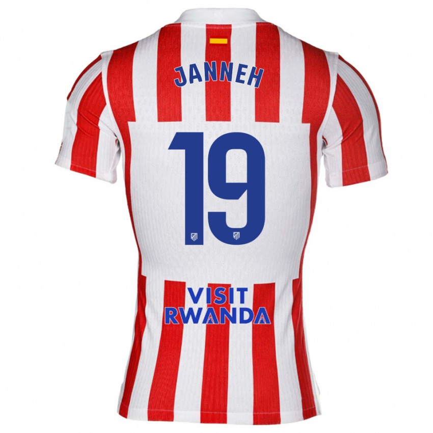 ילדים עומר ג'אנה #19 אדום לבן ג'רזי ביתית 2025/26 חולצה קצרה