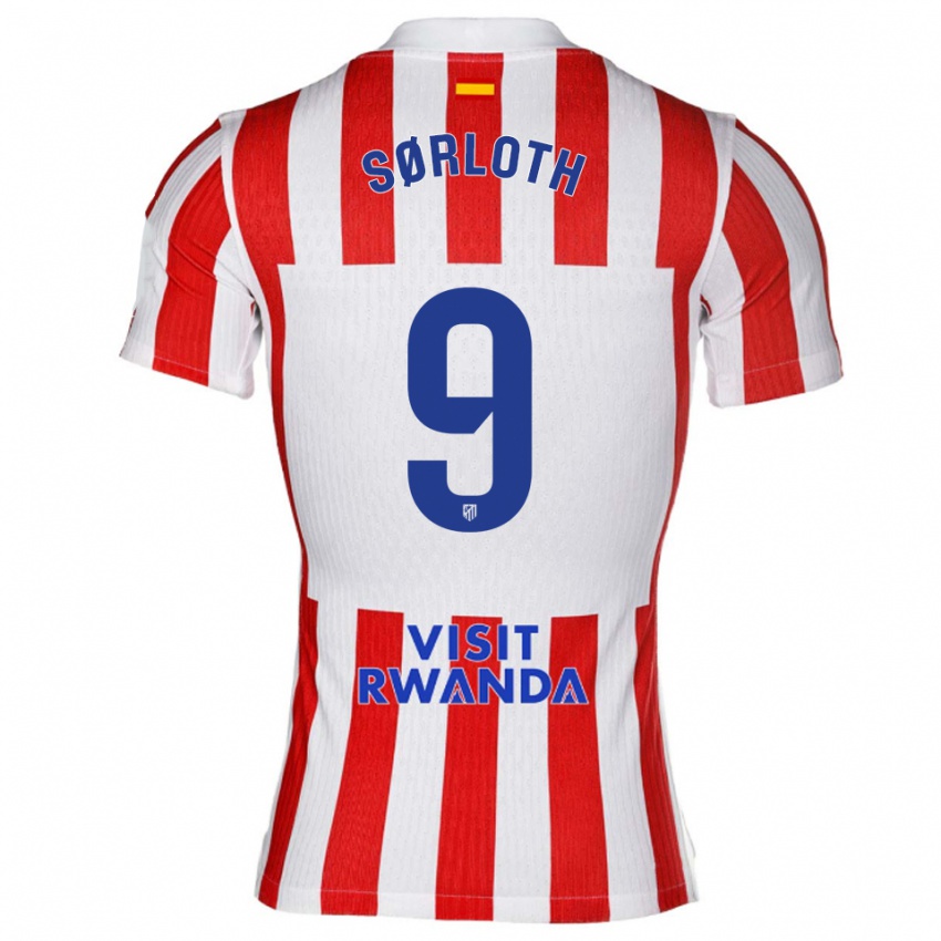 ילדים אלכסנדר סורלות' #9 אדום לבן ג'רזי ביתית 2025/26 חולצה קצרה