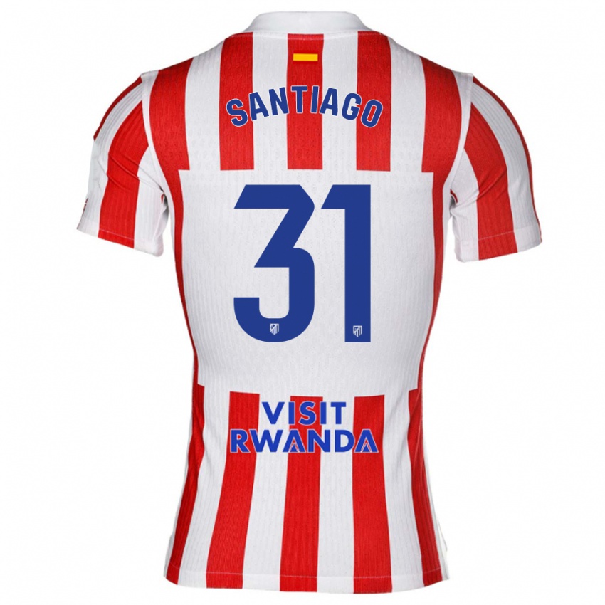 ילדים אברהם סנטיאגו #31 אדום לבן ג'רזי ביתית 2025/26 חולצה קצרה