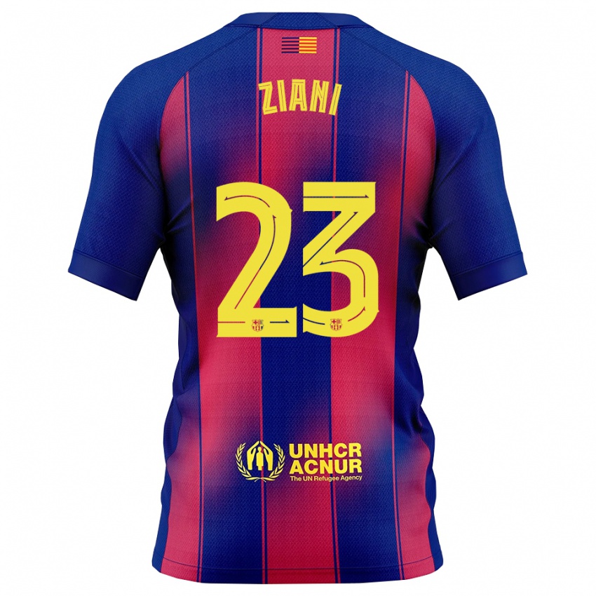 ילדים Ismael Ziani #23 כחול אדום ג'רזי ביתית 2025/26 חולצה קצרה