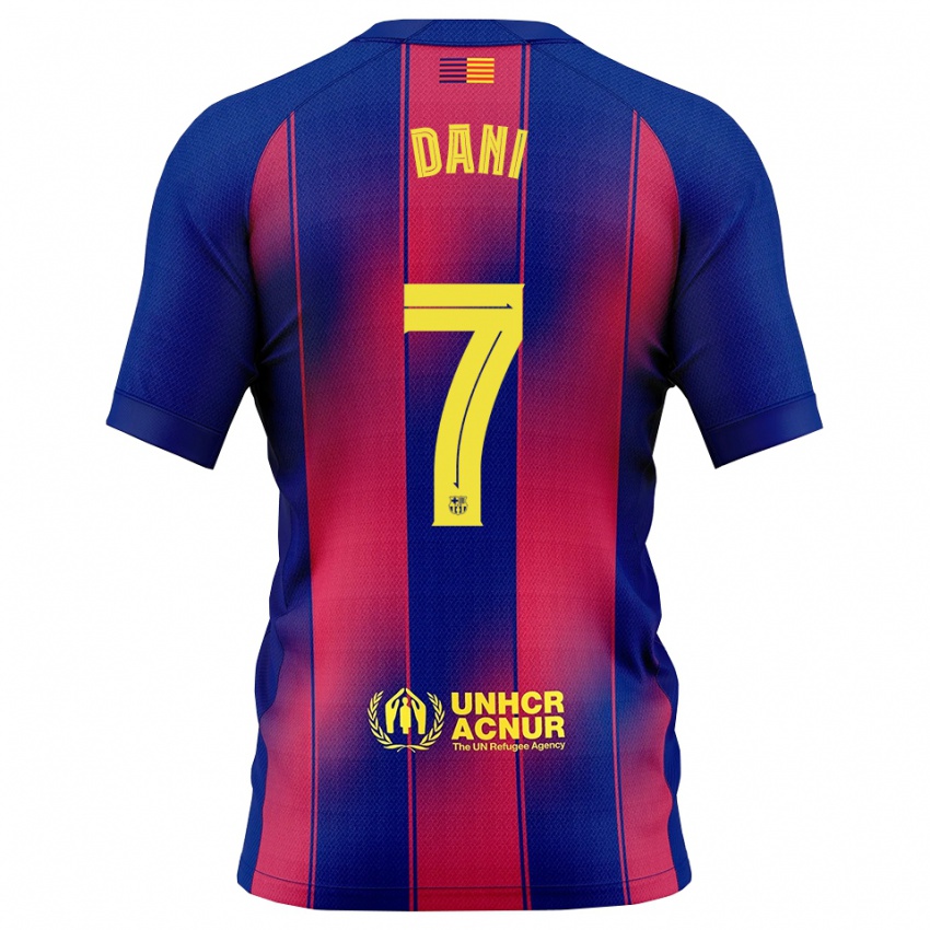 ילדים דני רודריגס #7 כחול אדום ג'רזי ביתית 2025/26 חולצה קצרה