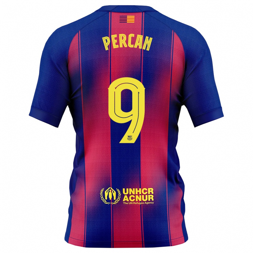 ילדים דייגו פרקן #9 כחול אדום ג'רזי ביתית 2025/26 חולצה קצרה