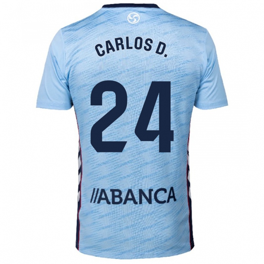 ילדים קרלוס דומינגז #24 תכלת אדום ג'רזי ביתית 2025/26 חולצה קצרה