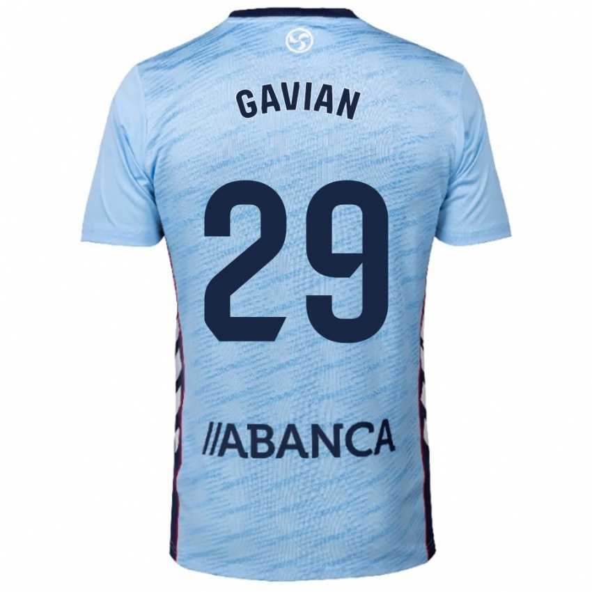 ילדים פאבלו גביאן אלונסו #29 תכלת אדום ג'רזי ביתית 2025/26 חולצה קצרה