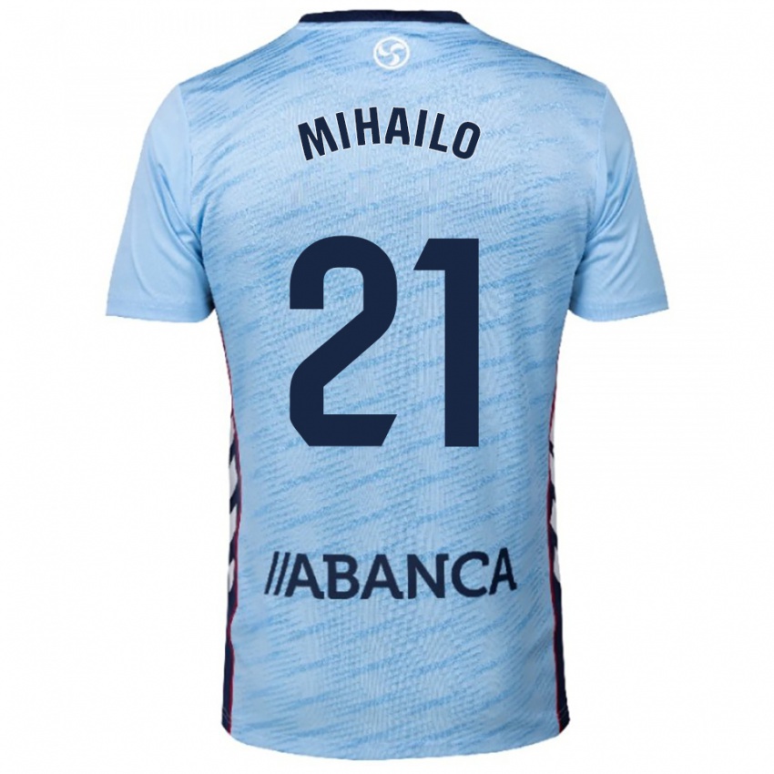 ילדים מיכאילו ריסטיץ #21 תכלת אדום ג'רזי ביתית 2025/26 חולצה קצרה