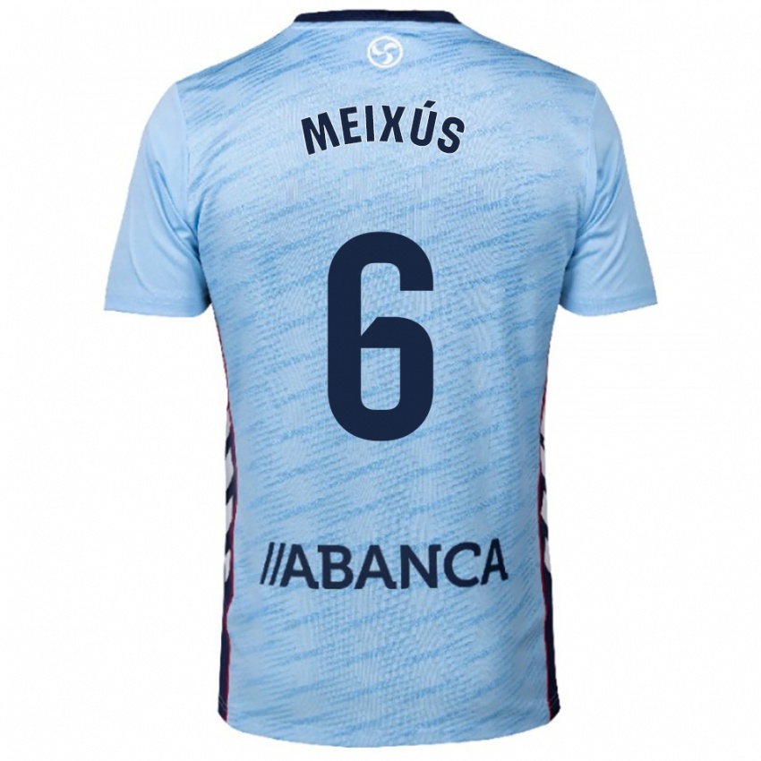 ילדים Pablo Meixús #6 תכלת אדום ג'רזי ביתית 2025/26 חולצה קצרה
