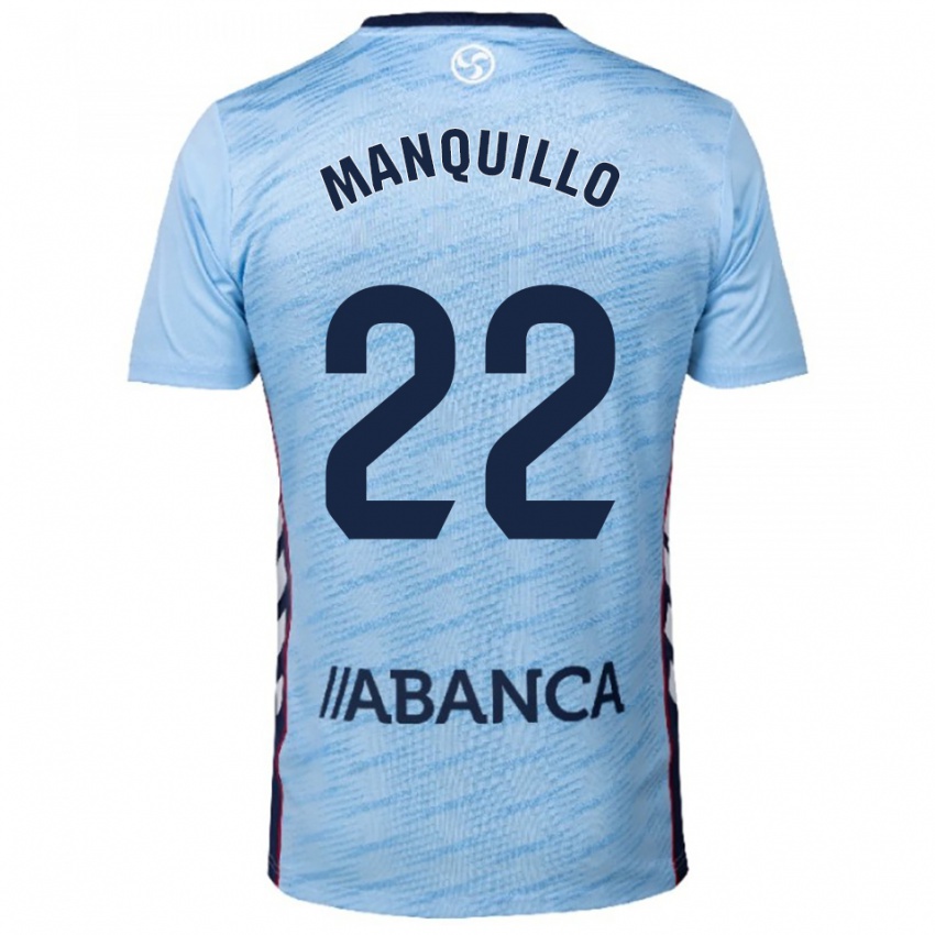 ילדים חאבייר מאנקייו #22 תכלת אדום ג'רזי ביתית 2025/26 חולצה קצרה