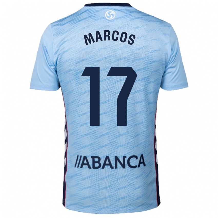 ילדים אוסקר דה מרקוס #17 תכלת אדום ג'רזי ביתית 2025/26 חולצה קצרה