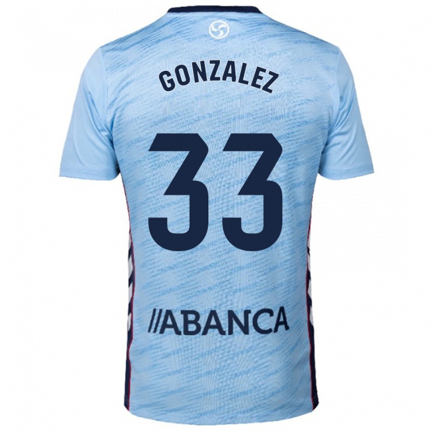 ילדים מרקוס גונזאלס #33 תכלת אדום ג'רזי ביתית 2025/26 חולצה קצרה