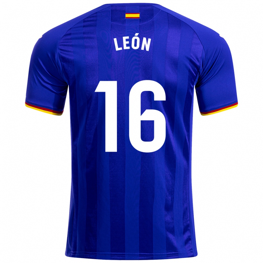 ילדים Carlos León #16 כחול אדום צהוב ג'רזי ביתית 2025/26 חולצה קצרה
