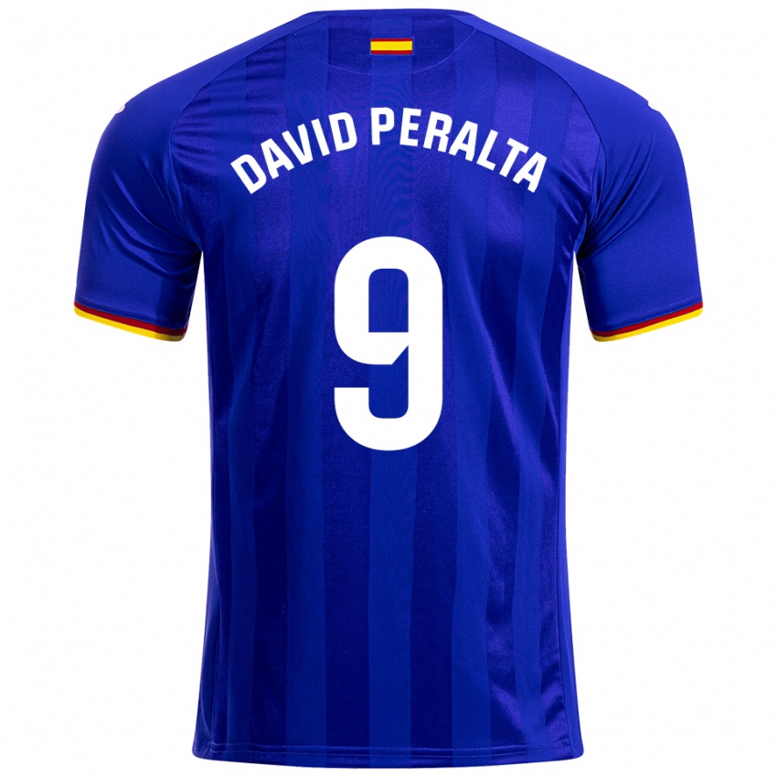ילדים Juan David Peralta #9 כחול אדום צהוב ג'רזי ביתית 2025/26 חולצה קצרה