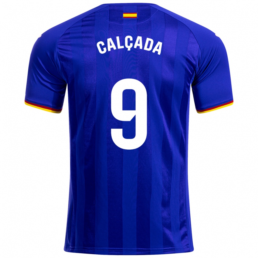 ילדים Gonzalo Calçada #9 כחול אדום צהוב ג'רזי ביתית 2025/26 חולצה קצרה