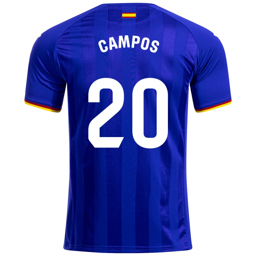 ילדים Álex Campos #20 כחול אדום צהוב ג'רזי ביתית 2025/26 חולצה קצרה