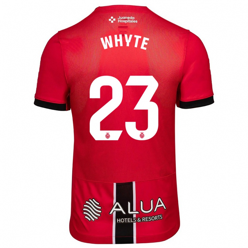 ילדים Michael Whyte #23 אדום שחור ג'רזי ביתית 2025/26 חולצה קצרה