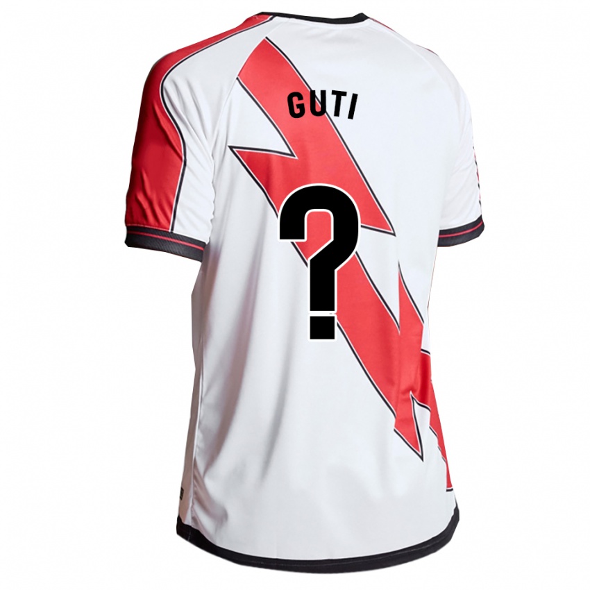 ילדים אנה מריה גוטיירס מונטרו #0 לבן אדום ג'רזי ביתית 2025/26 חולצה קצרה