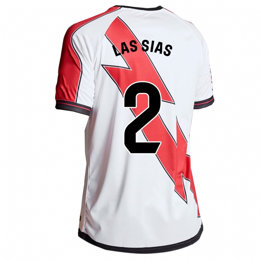 ילדים מרקו דה לאס סיאס #2 לבן אדום ג'רזי ביתית 2025/26 חולצה קצרה