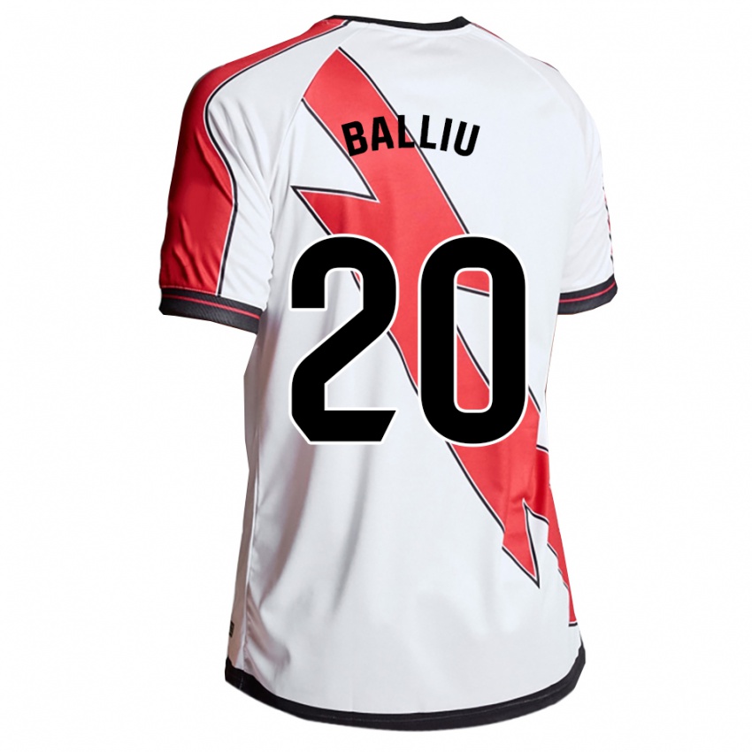 ילדים איבאן באליו #20 לבן אדום ג'רזי ביתית 2025/26 חולצה קצרה