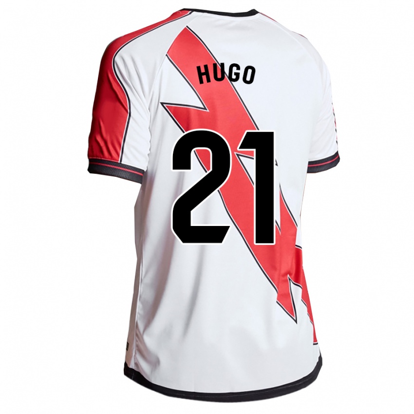 ילדים Hugo Navarro #21 לבן אדום ג'רזי ביתית 2025/26 חולצה קצרה