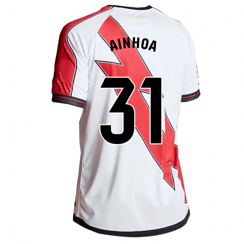 ילדים Ainhoa Orgaz Alonso #31 לבן אדום ג'רזי ביתית 2025/26 חולצה קצרה