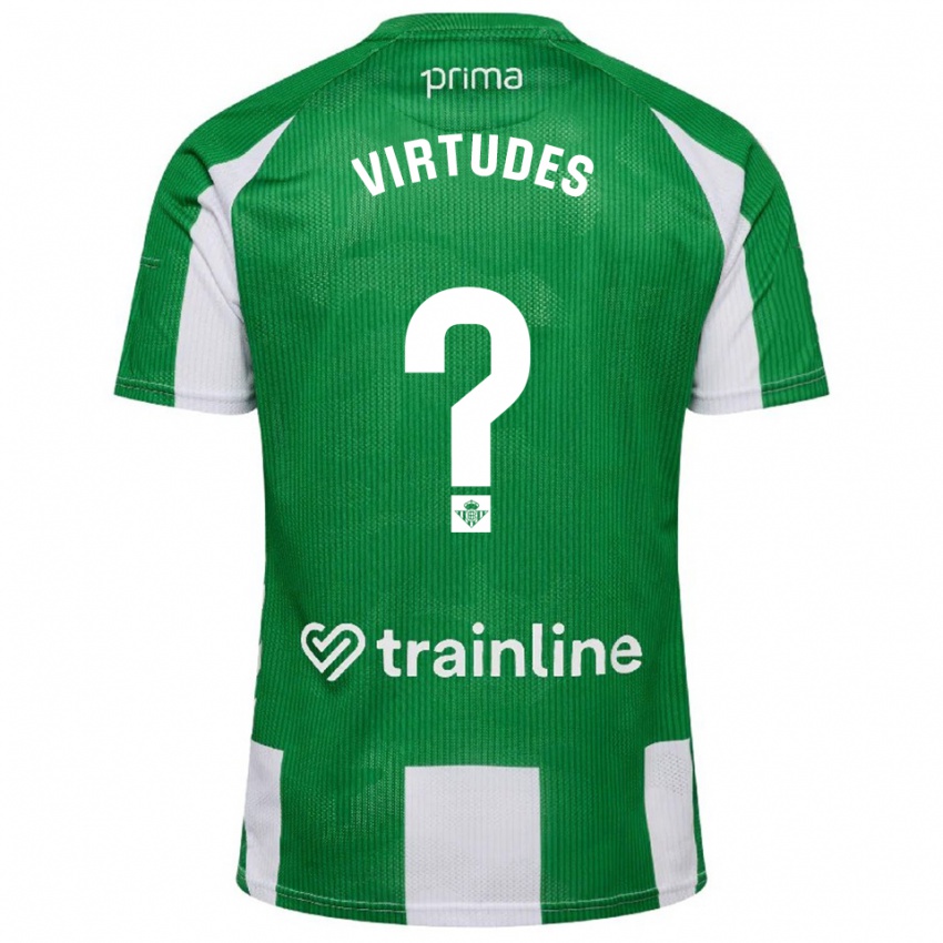 ילדים אדריאן מעלות #0 ירוק לבן ג'רזי ביתית 2025/26 חולצה קצרה