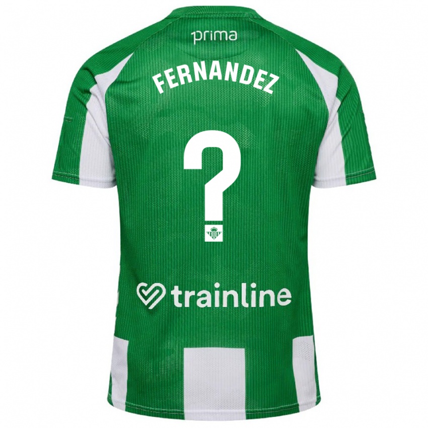 ילדים ניקולס פרננדס #0 ירוק לבן ג'רזי ביתית 2025/26 חולצה קצרה