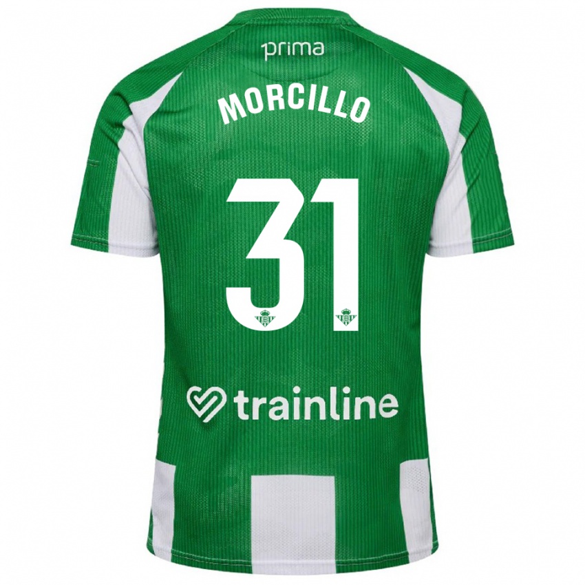 ילדים Ana Morcillo #31 ירוק לבן ג'רזי ביתית 2025/26 חולצה קצרה