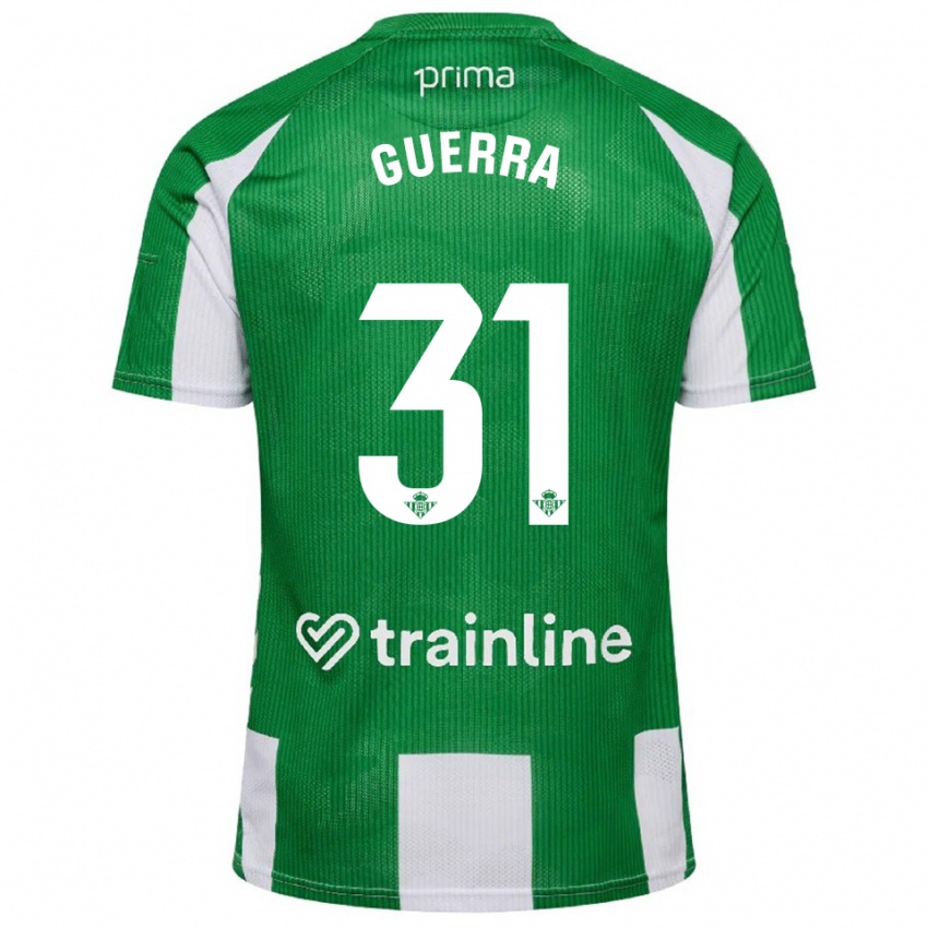 ילדים אנה גוארה מורסיו #31 ירוק לבן ג'רזי ביתית 2025/26 חולצה קצרה